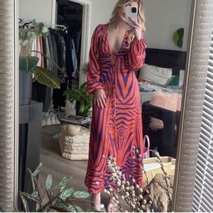 AFRM Zebra Printed Dress